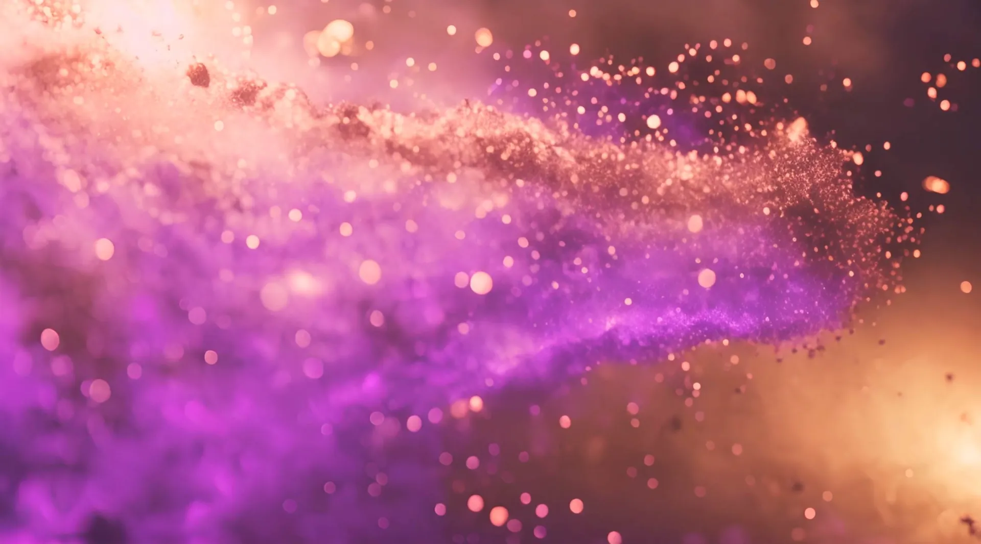 Golden Sparkles on Purple Haze Vibrant Motion Backdrop